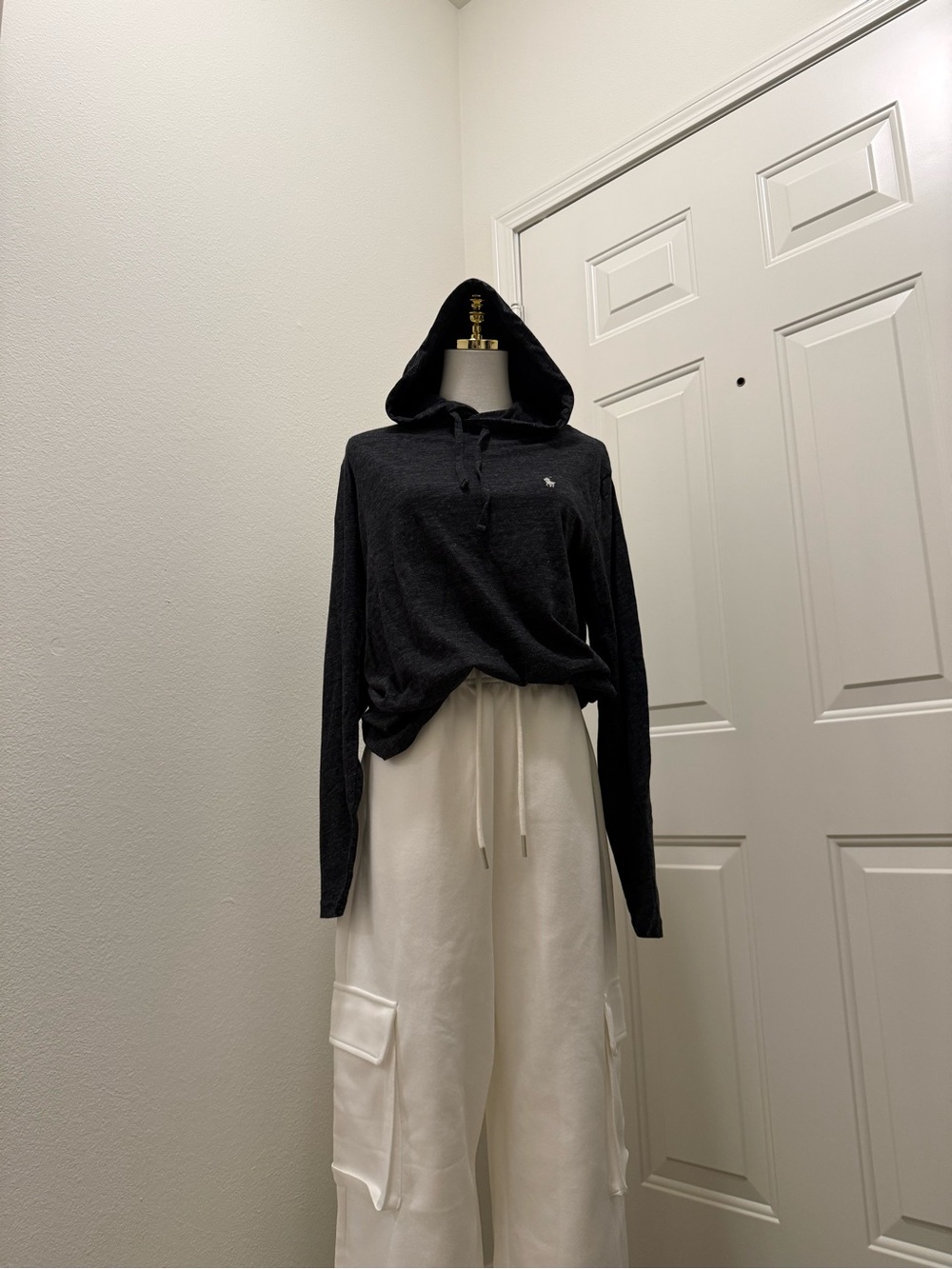 Polo by Ralph Lauren Black Hooded Crewneck Sweatshirt